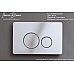 Клавиша смыва Iberica Blanca Inox-O 246x165, хром глянцевый, нержавеющая сталь