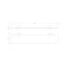 Стеклянная полка для ванной Wonzon&Woghand GRAFFITY, Брашированный никель