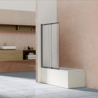 Душевая шторка на ванну Vincea VSB-1E100CLGM 1000x1450 сталь и стекло