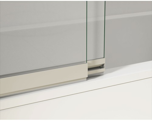 Душевая шторка на ванну Vincea VSB-1E100CLGM 1000x1450 сталь и стекло