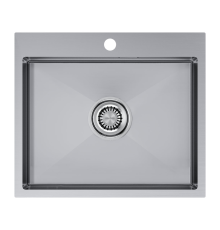 Мойка Paulmark ISAR PM805951-BS брашированная нерж. сталь 59х51