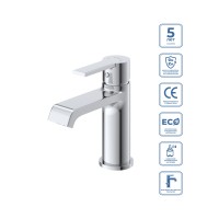 Смеситель для раковины BelBagno Aurora Хром