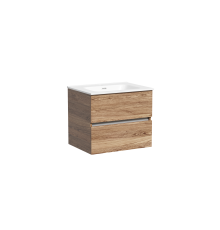 Тумба подвесная SANCOS Urban 690х450х550, c двумя ящиками, дуб чарльстон UR60ECH