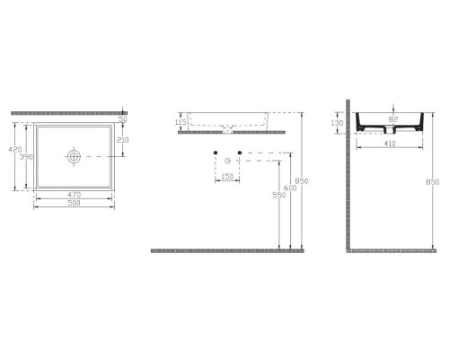 Раковина Isvea Purita 50 см накладная белый 10PL66050SV