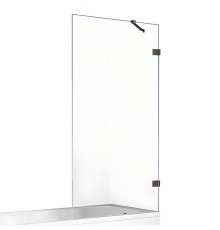 Шторка для ванны NEW TRENDY AVEXA GUNMETAL BRUSHED 100x150 оружейная сталь