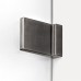 Шторка для ванны NEW TRENDY AVEXA GUNMETAL BRUSHED 100x150 оружейная сталь