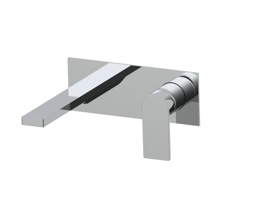 Встраиваемый в стену AQG Alpha One, однорычажный смеситель для раковины, хром