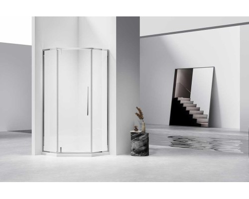 Душевой уголок Vincea Slim-N VSP-4SN900CL, 900x900, хром, стекло прозрачное