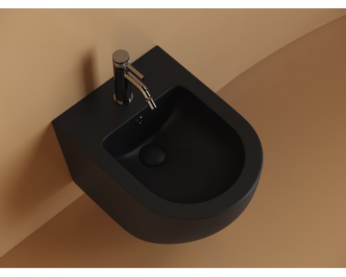 Подвесное биде Ceramicanova Uno черный