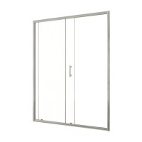 Душевая дверь напольная Taliente 130x195см, прозр.стекло 6мм, хром