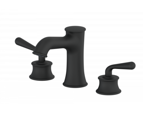 Смеситель для раковины на 3 отверстия Wonzon&Woghand, Черный матовый