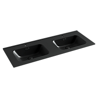 Раковина-столешница Sancos ELEMENT 121x18 Черный матовый