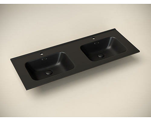 Раковина-столешница Sancos ELEMENT 121x18 Черный матовый Раковина-столешница Sancos ELEMENT 121x18 Черный матовый