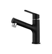 Выдвижной смеситель на раковину Arrow AG4129MB черный