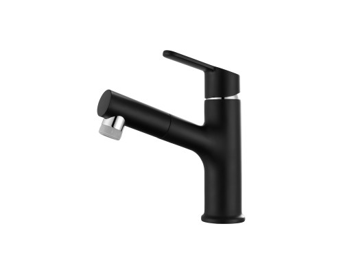 Выдвижной смеситель на раковину Arrow AG4129MB черный