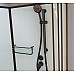 Душевая кабина Frank F408 Black без крыши Размер:80x80x215 см