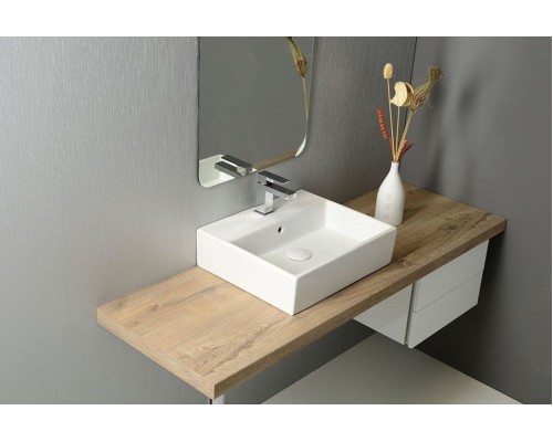 Раковина накладная ISVEA Purita прямоугольная 50см белый 10PL50050SV