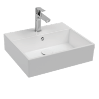 Раковина накладная ISVEA Purita прямоугольная 50см белый 10PL50050SV