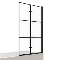 Шторка для ванны NEW TRENDY SUPERIA BLACK 100 см R черный