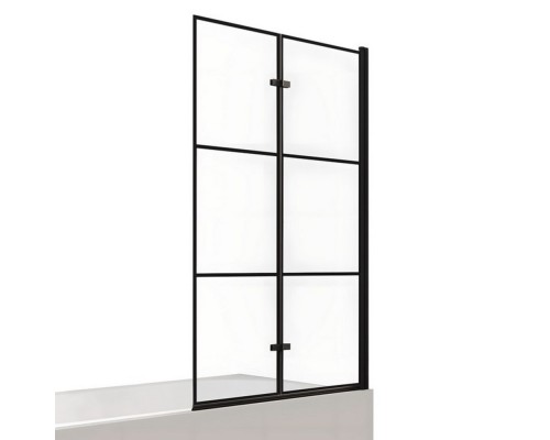 Шторка для ванны NEW TRENDY SUPERIA BLACK 100 см R черный