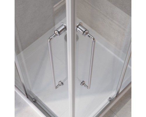Душевой уголок Cezares Relax-304 90x90 RELAX-304-A-2-90-C-CR профиль Хром глянцевый стекло прозрачное