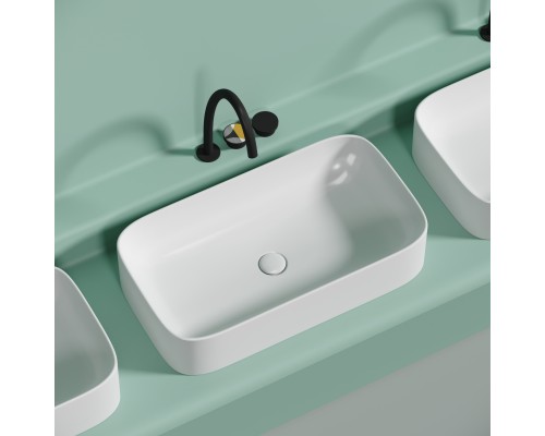 Раковина-чаша накладная Ceramicanova белый матовый Element 705x380x150
