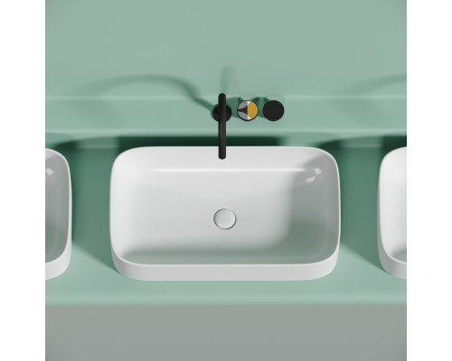 Раковина-чаша накладная Ceramicanova белый матовый Element 705x380x150