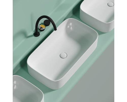 Раковина-чаша накладная Ceramicanova белый матовый Element 705x380x150