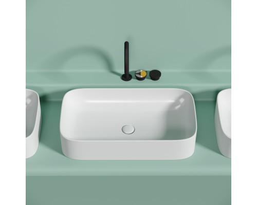 Раковина-чаша накладная Ceramicanova белый матовый Element 705x380x150