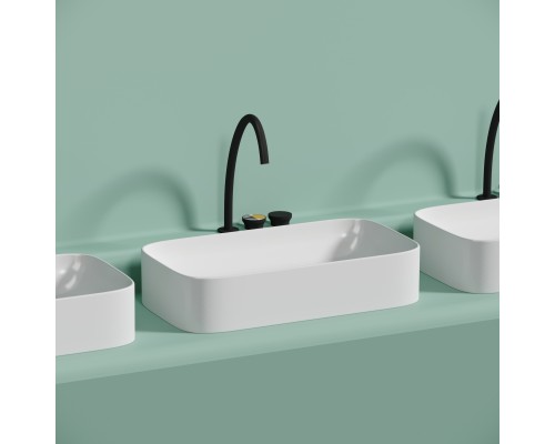 Раковина-чаша накладная Ceramicanova белый матовый Element 705x380x150