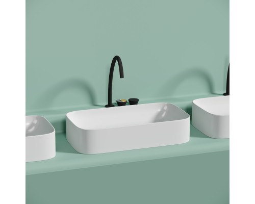 Раковина-чаша накладная Ceramicanova белый матовый Element 705x380x150