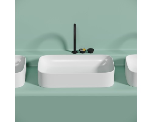 Раковина-чаша накладная Ceramicanova белый матовый Element 705x380x150