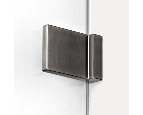 Шторка для ванны NEW TRENDY AVEXA GUNMETAL BRUSHED 140x150 L оружейная сталь
