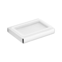 Мыльница подвесная Colombo Lulu цвет хром/матовое стекло