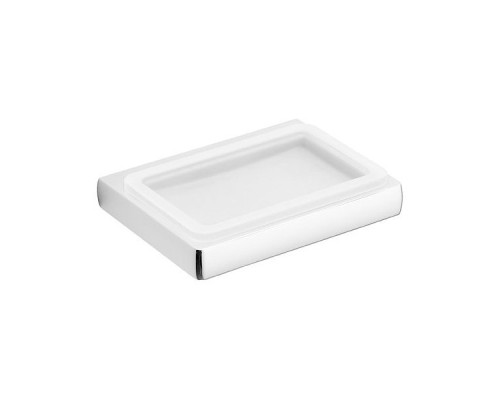 Мыльница подвесная Colombo Lulu цвет хром/матовое стекло