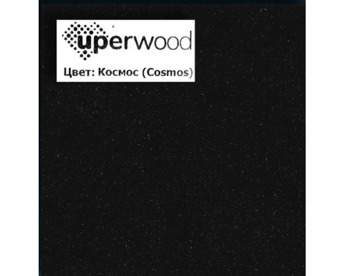 Раковина для ванной кварцевая Uperwood Foster Quartz 90х45,5х17,5, черная матовая, космос