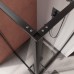 Душевой уголок Cezares Liner 90x90 LINER-A-2-90-C-NERO профиль Черный матовый стекло прозрачное