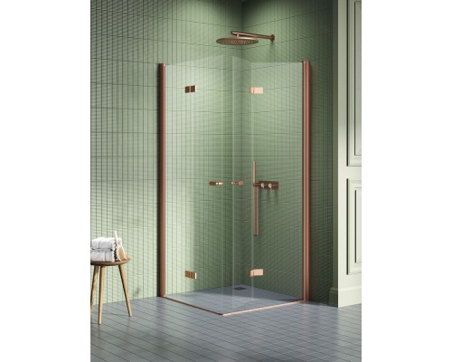 Душевое ограждение NEW TRENDY NEW SOLEO COPPER BRUSHED 70x70x195 медь
