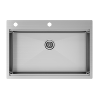 Мойка для кухни Paulmark VAST-PRO PM707551-BS брашированная сталь 750х510