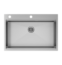 Мойка для кухни Paulmark VAST-PRO PM707551-BS брашированная сталь 750х510