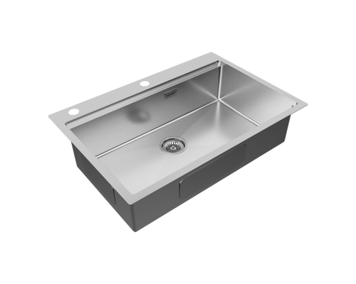 Мойка для кухни Paulmark VAST-PRO PM707551-BS брашированная сталь 750х510