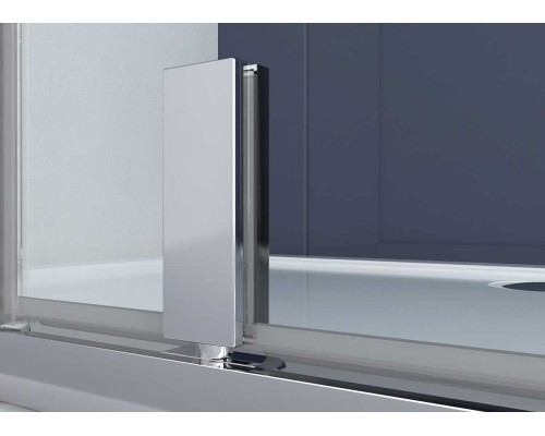 Душевой уголок Vincea Penta VSP-3P90CLGM, 90x90, вороненая сталь, стекло прозрачное