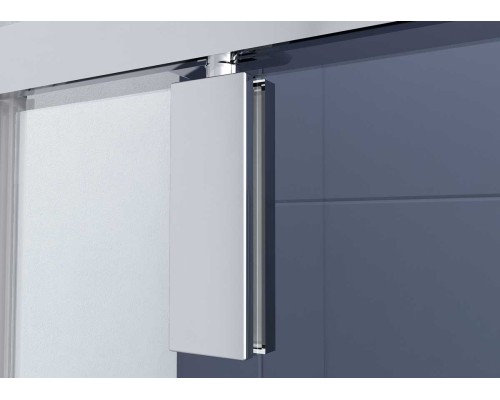 Душевой уголок Vincea Penta VSP-3P90CLGM, 90x90, вороненая сталь, стекло прозрачное