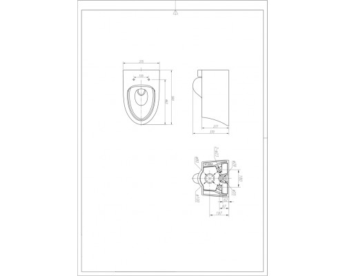 Подвесной унитаз Arrow AHB2106H безободковый белый