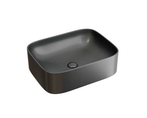Чаша накладная прямоугольная Ceramica Nova Element 50x38 Темный Антрацит Матовый