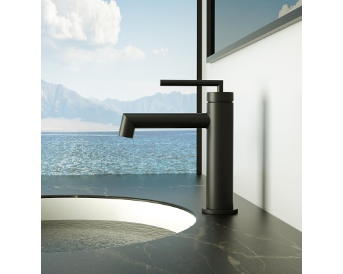 Смеситель для раковины BelBagno Acqua ACQUA-LVM-NERO Черный матовый