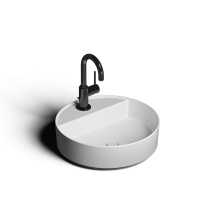 Накладная раковина-чаша из искусственного камня Monblan Selena 450x450x160 цвет белый матовый