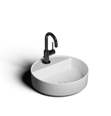 Накладная раковина-чаша из искусственного камня Monblan Selena 450x450x160 цвет белый матовый