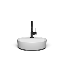 Накладная раковина-чаша из искусственного камня Monblan Selena 450x450x160 цвет белый