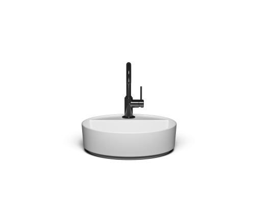 Накладная раковина-чаша из искусственного камня Monblan Selena 450x450x160 цвет белый